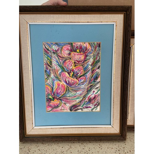 Original Art Abstract Floral by Stelle