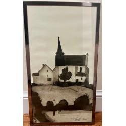 Black and White Silver  Framed Print by famous upcoming Scottish artist:  Leo Du Feu