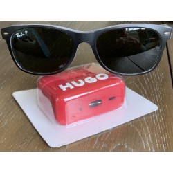 Unisex Ray Ban polarized sunglasses and Hugo Boss AirPod case